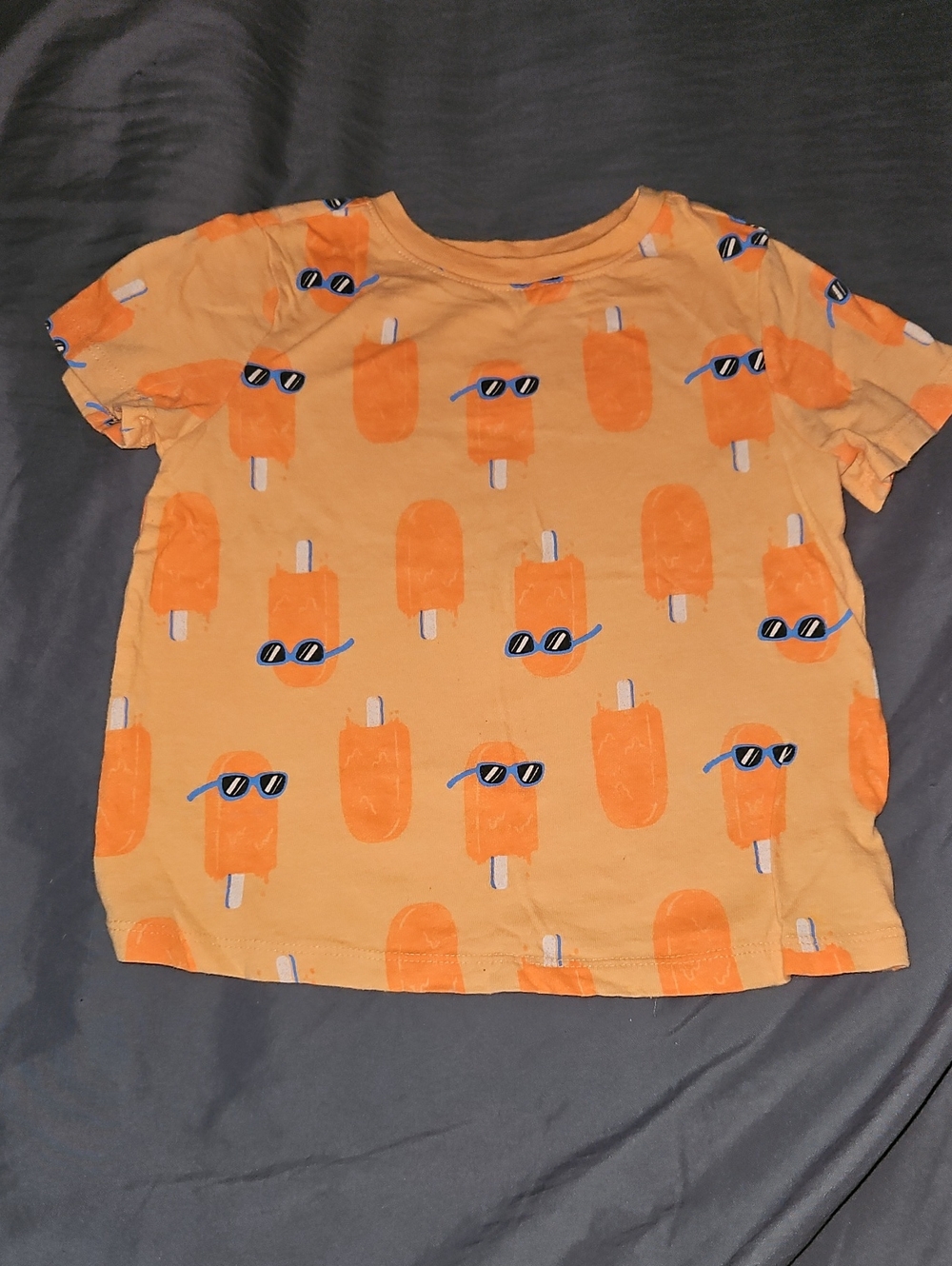 Kids Orange Popsicle Graphic Tee